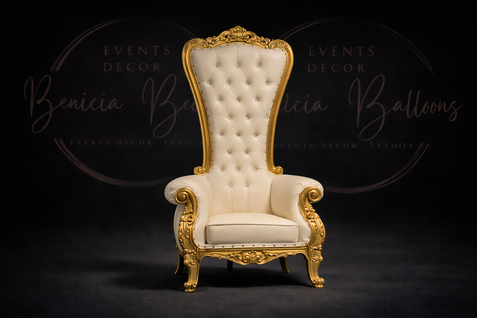 Trono adulto color dorado