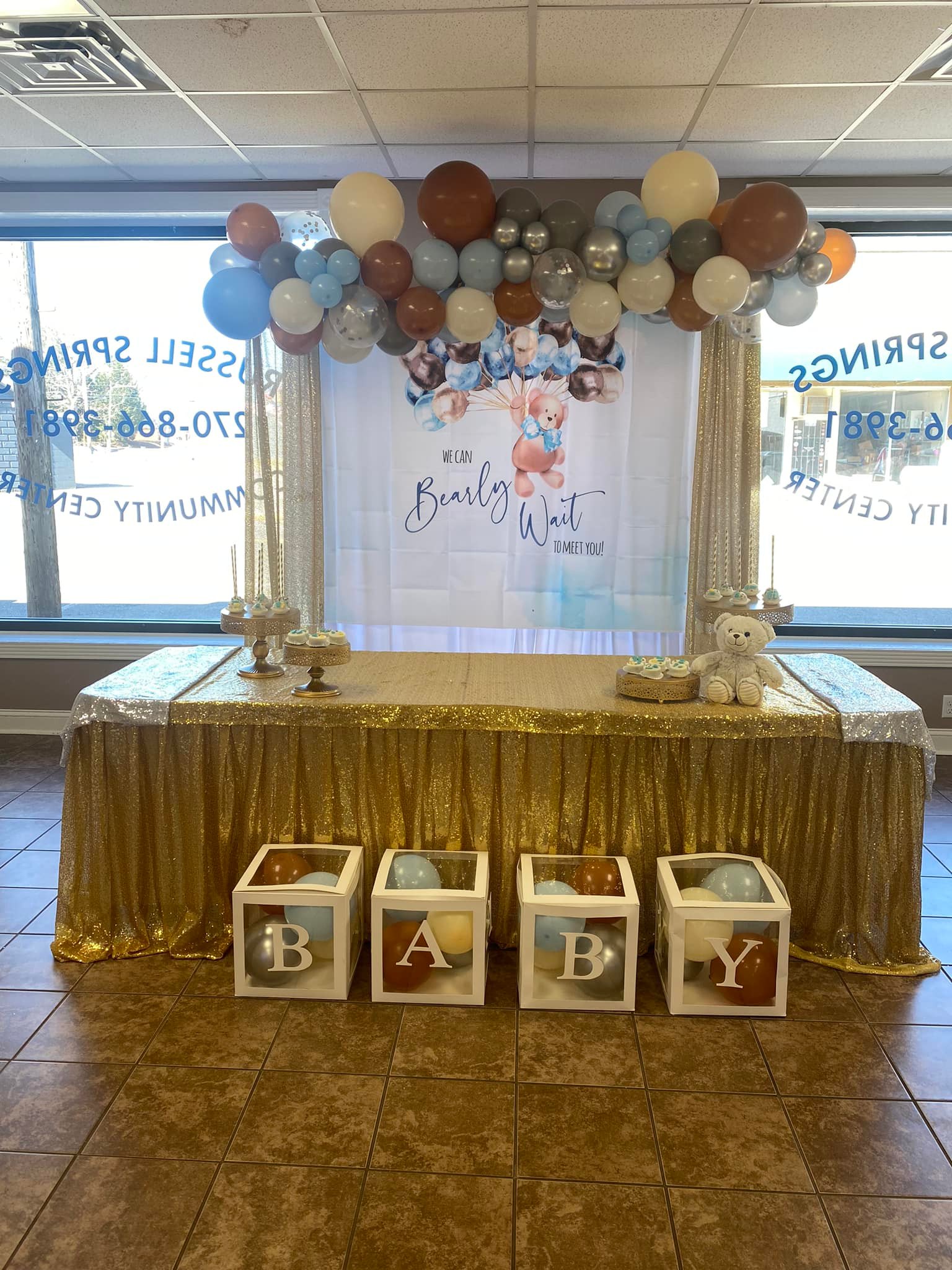 Baby shower pastel