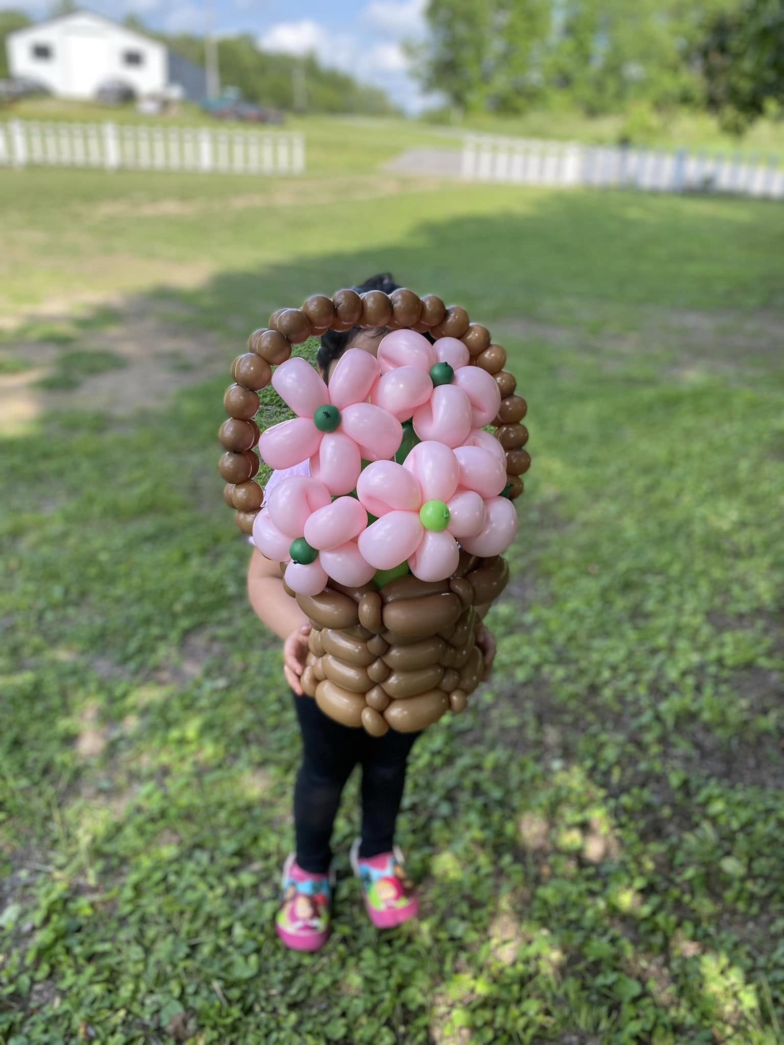 Detalle de decoración con globos