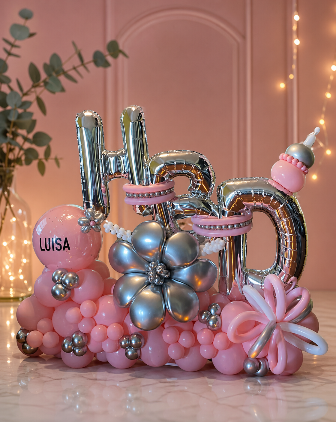 Decoración de balloon fashion con globos
