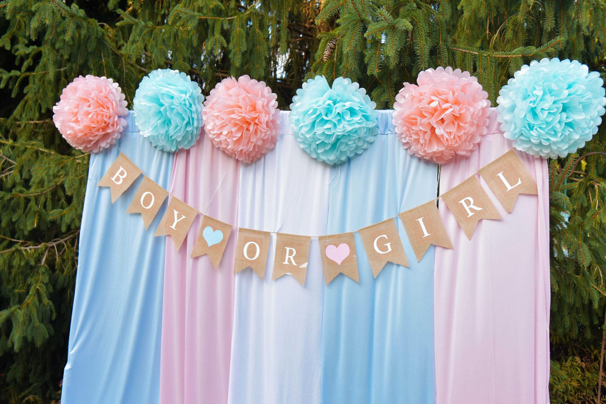 Decoracion para gender reveal